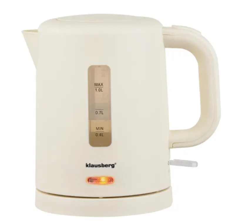 Elektriskā ceļojumu tējkanna, krēmkrāsas, 1100W, 1L