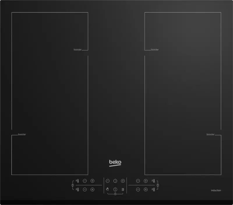 Beko HII64206F2MT Black Built-in 58 cm