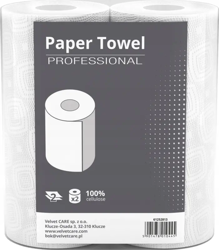 VELVET celulozes papīra dvielis ruļļā, Professional