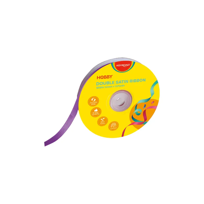 Satīna lente Keyroad 12mmx22.86m, violeta