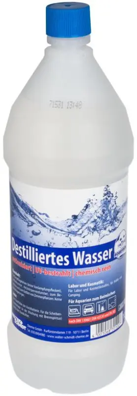 OHNE HERSTELLER Bez ražotāja destilētais ūdens
