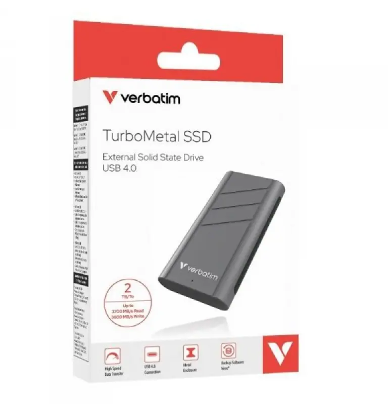 Ārējais SSD disks Verbatim TurboMetal USB4