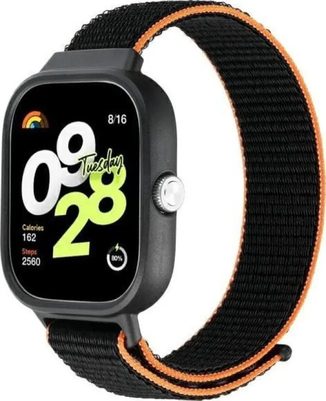 Beline siksniņa Redmi Watch 4 melns-oranžs/melns-oranžs