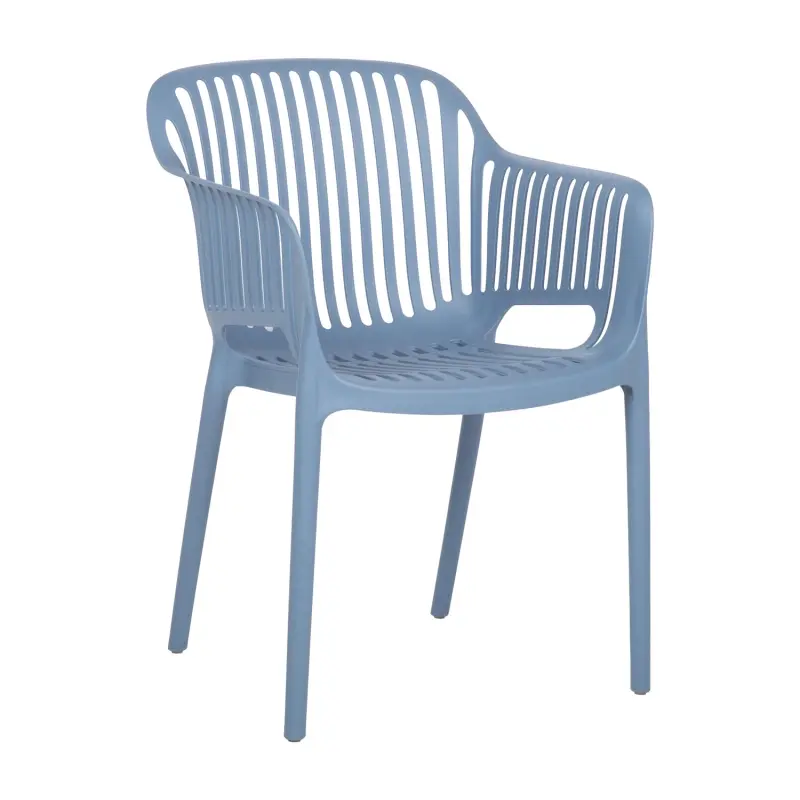 HOME4YOU Krēsls POPPY zila plastmasa -