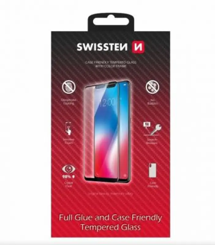 Swissten Swissten Full Face Tempered Glass