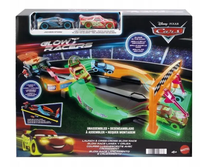 Mattel CARS set Night race track