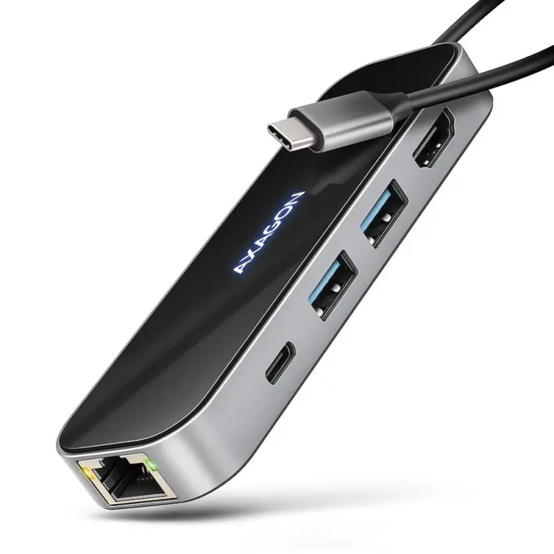 Axagon HMC-6GLN multiport hub USB-C LAN