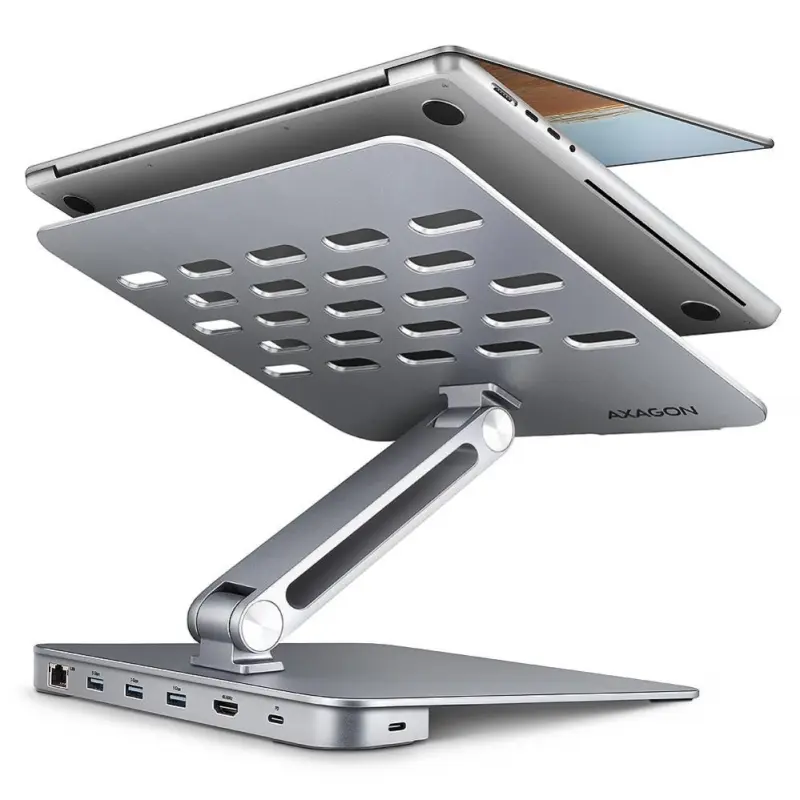 Axagon HMC-STND USB hub 6in1 ALU