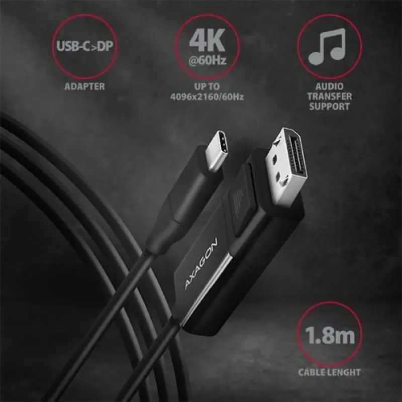 Axagon Axagon Active USB-C - DisplayPort