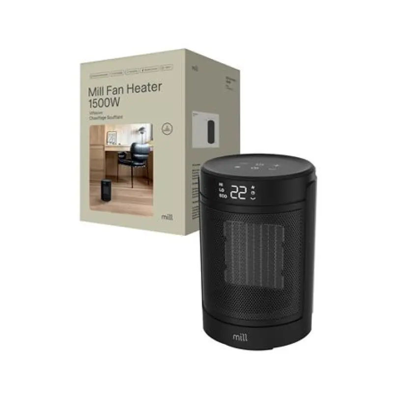Mill Mill FH1500BLACK Ceramic fan heater