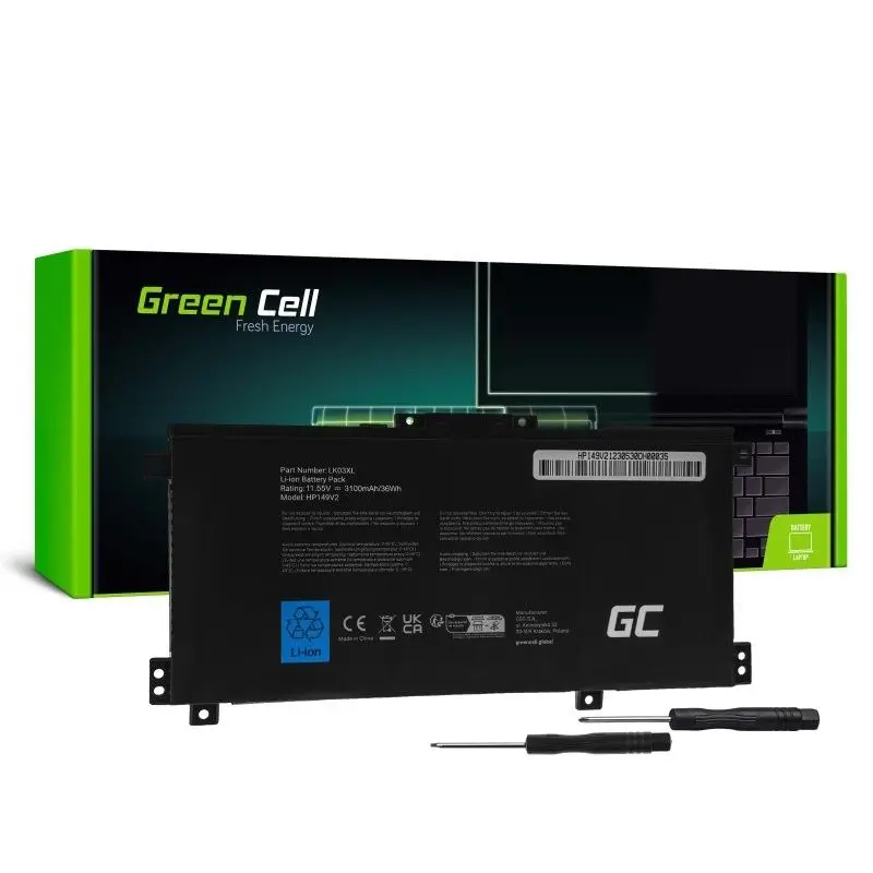 Green Cell LK03XL Akumulators HP Envy