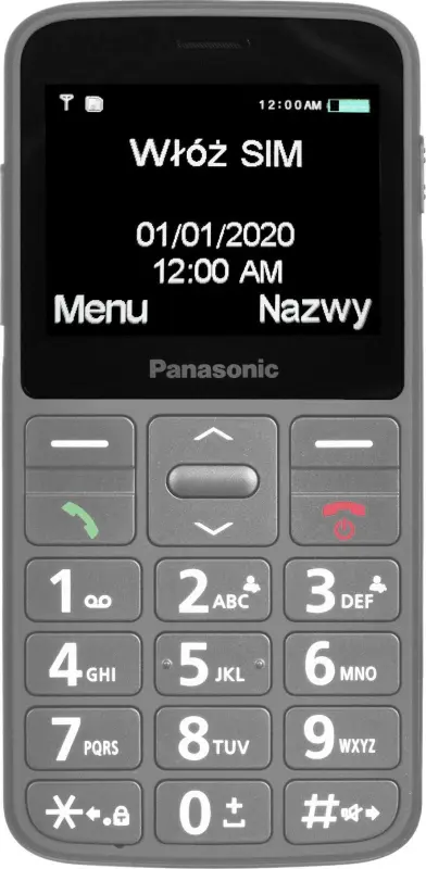 Mobilais tālrunis Panasonic KX-TU160 pelēks -