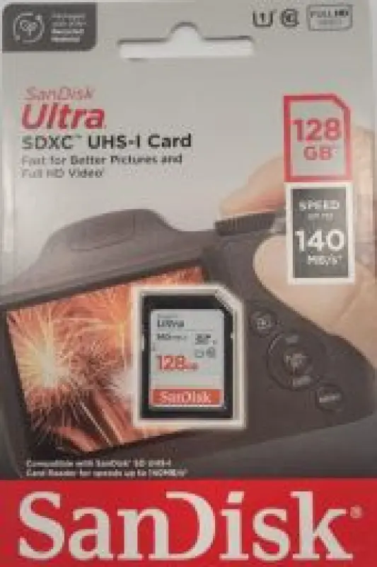 SanDisk Ultra SDXC 128GB 140 MB/s