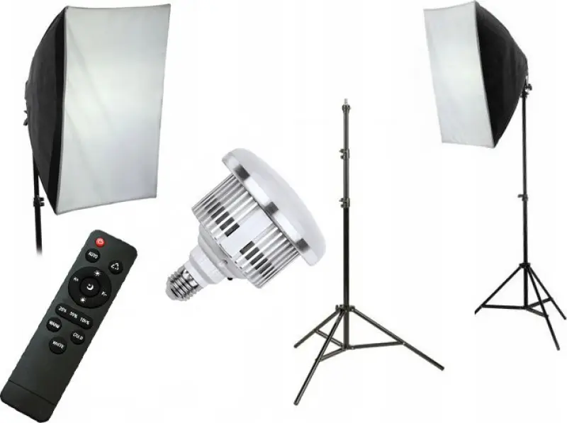 Xrec studijas komplekts 5‑1 LED lampa