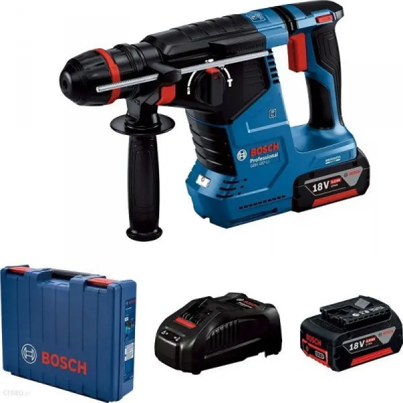 Bosch āmururbjmašīna GBH 187-LI 2x5,0Ah