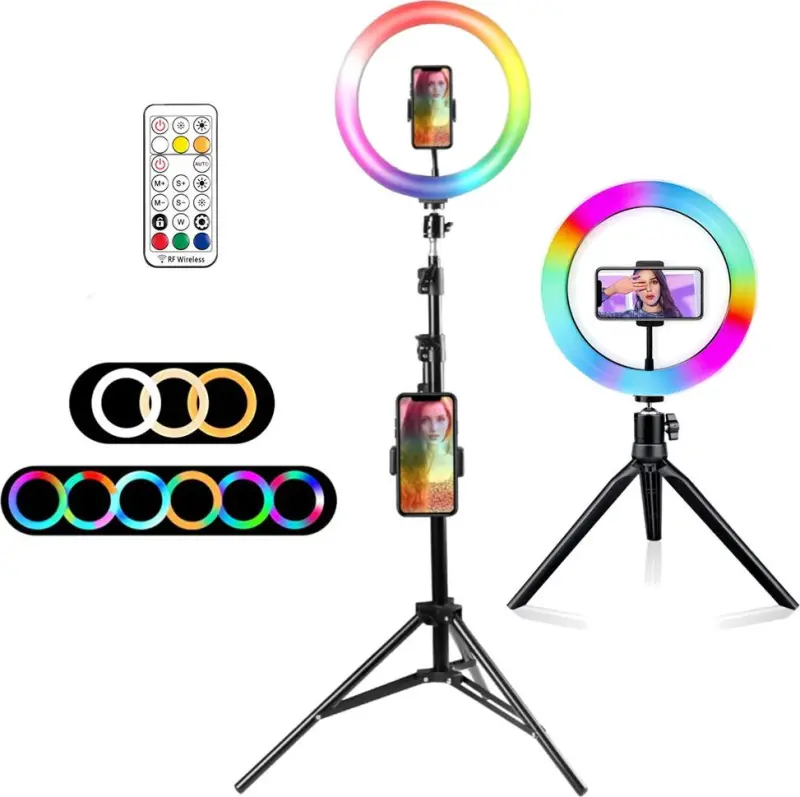 LED gredzenlampa Mozos MLM-RING-RGB 26 cm
