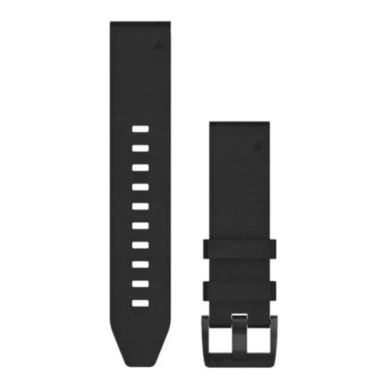 Garmin QuickFit 22 Watch BandsBlack leather