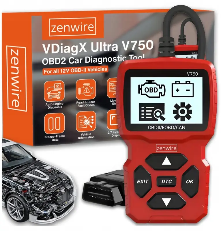 Zenwire interfeisa testeris diagnostikas skeneris OBD2