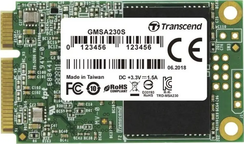 Transcend 230S 64 GB mSATA SATA
