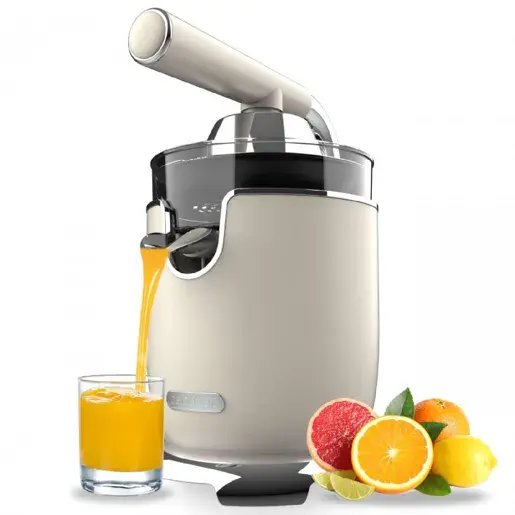 Citrusaugļu sulspiede Cecotec Xqueeze RetroJuice 1000 bēšas krāsas (Cecotec)
