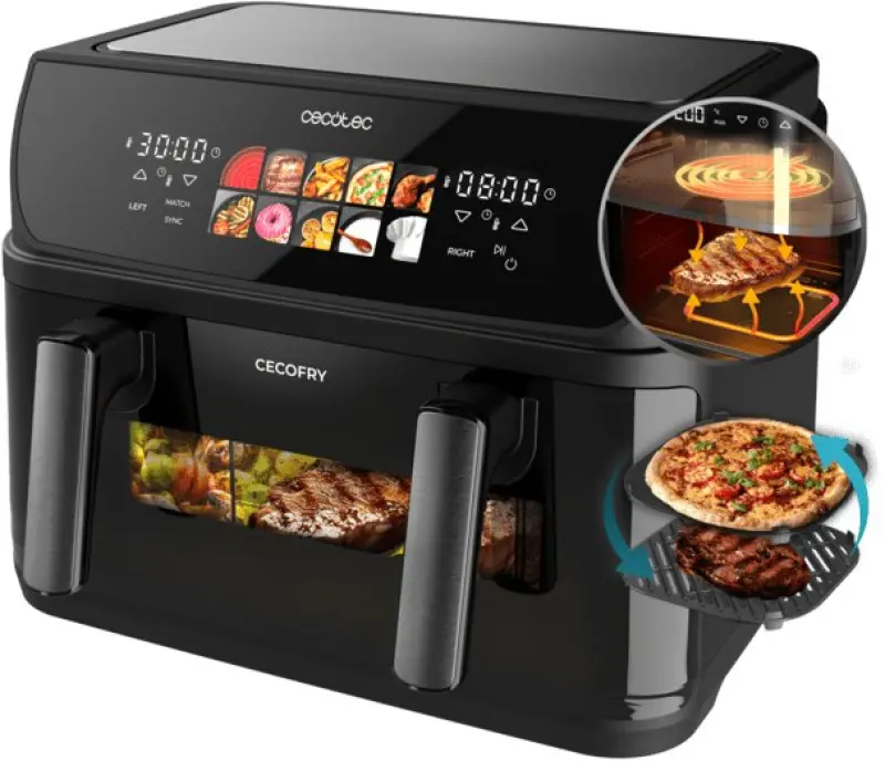 Bez eļļas fritieris Cecotec Cecofry&Grill Duoheat