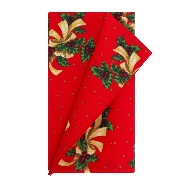HOME4YOU Galdautiņš CHRISTMAS NEW 43x150cm, sarkans