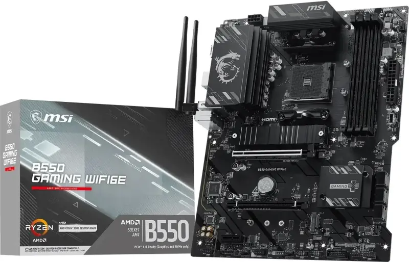 Mātesplate MSI B550 GAMING WIFI6E -