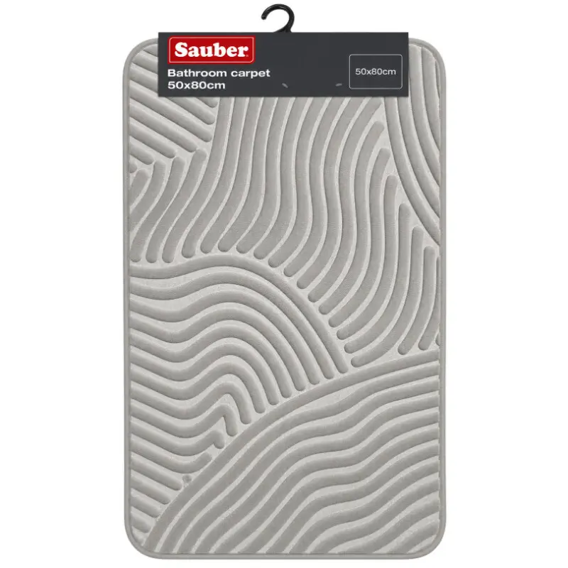 SAUBER Vannas istabas paklājs 50x80cm gaiši