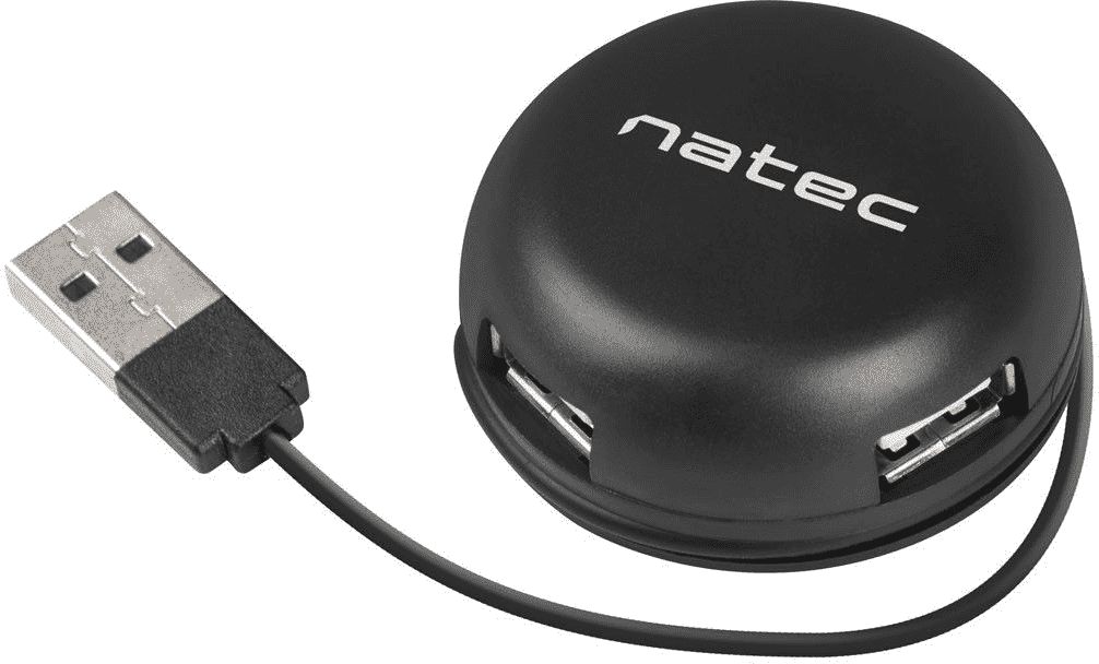 USB sadalītājs Natec Bumblebee 4 portu USB-A 2.0 (NHU-1330)