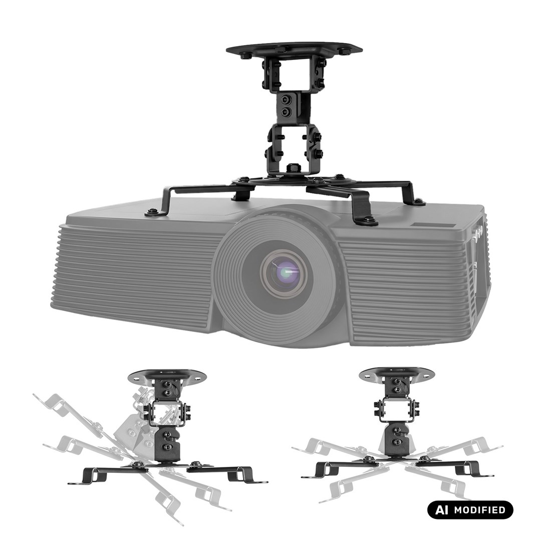 Maclean Ceiling Mount/Hanger for Projectors, 54–320 mm, up to 13.5 kg, 360-degree rotation, MC-200 B