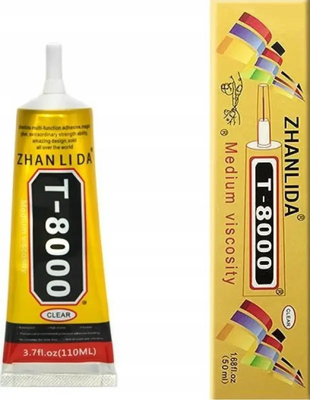 Vega sintētiska līme T-8000 — montāžas