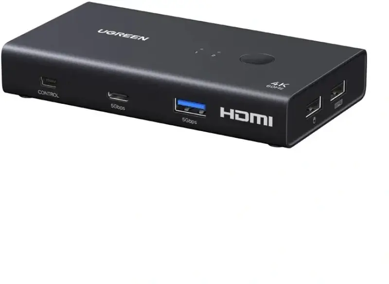 Ugreen USB hubs/pārslēdzējs AK502 — 2×USB-A