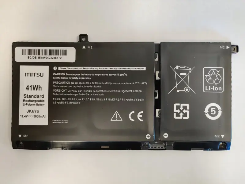 Bateria Mitsu Bateria JK6Y6 do Dell