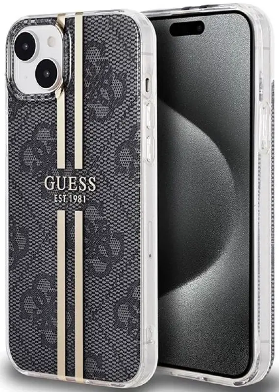 Guess - iPhone 15 black hardcase