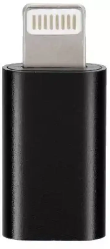 USB adapteris Blue Star USB-C–Lightning, melns
