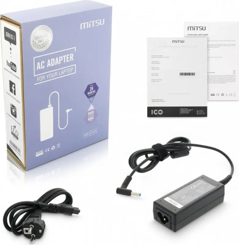 Mitsu klēpjdatora strāvas adapteris 45 W