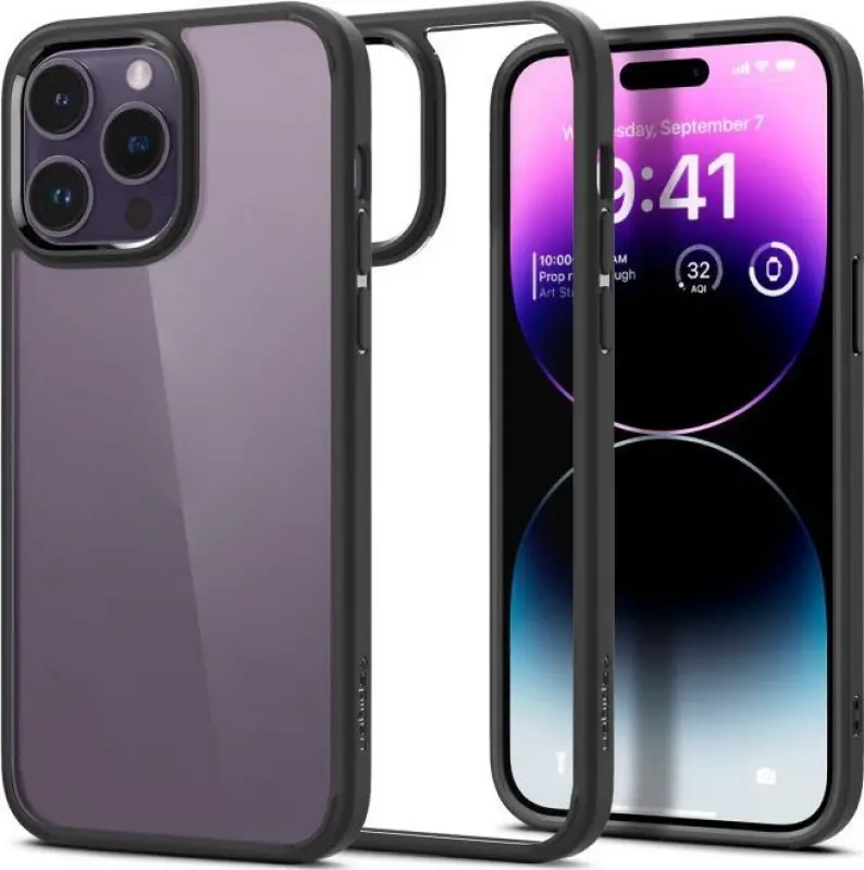Spigen Crystal Hybrid, matētā melnā krāsā