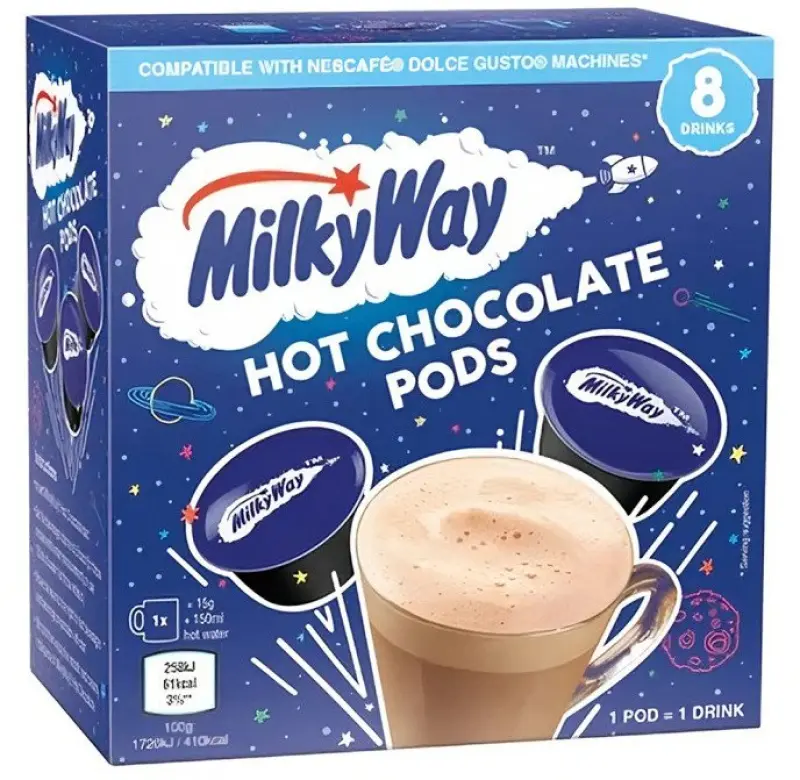 Nescafe Milky Way kapsulas — saderīgas