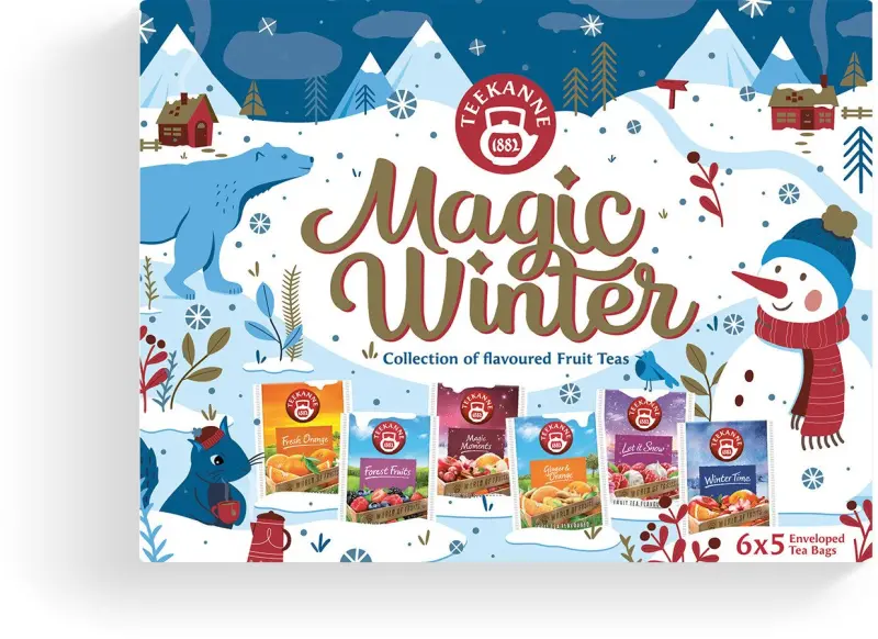Teekanne tēju komplekts Magic Winter 6x5