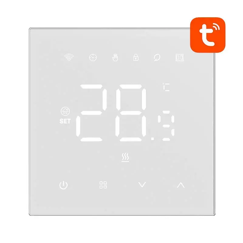 Viedais termostats Avatto WT410-16A-W elektriskajai apkurei