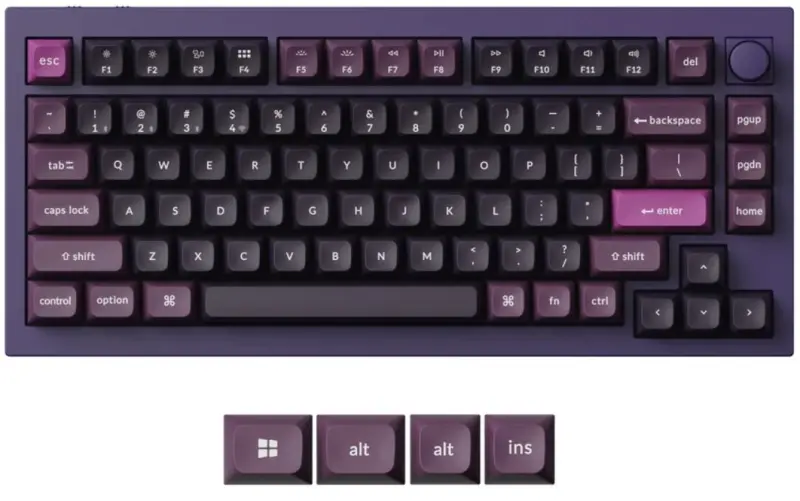Tastatūra Keychron Q1 Max QMK/VIA Gateron