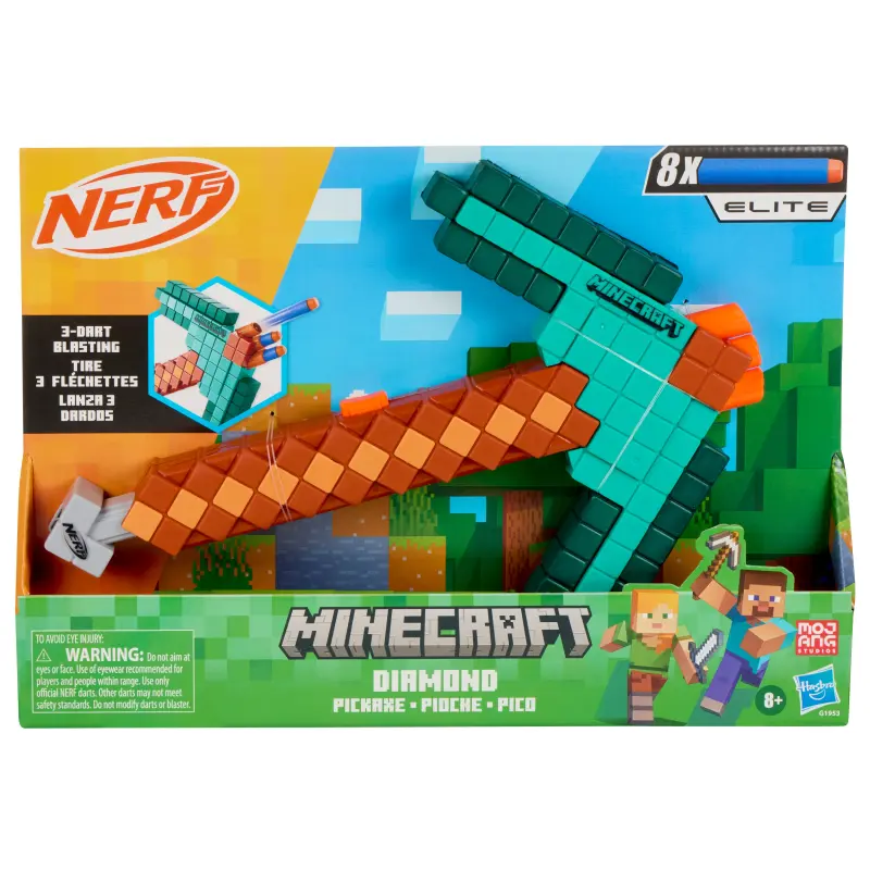 NERF MINECRAFT Blasteris Diamond pickaxe -