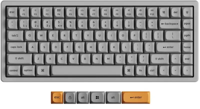 Klaviatūra Keychron K2 HE Concrete Edition
