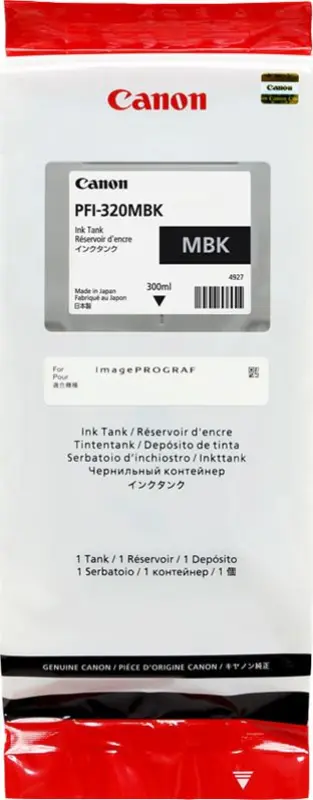 Tinte Canon tinte PFI-320MBK (matēta melna)