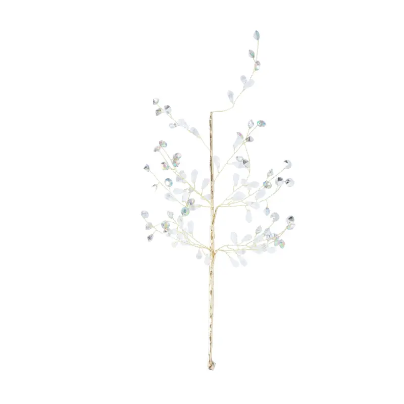 HOME4YOU Mākslīgais zars SHINE H40cm, zeltains