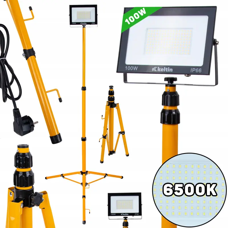 KELTIN LED prožektors 100W ar teleskopisku