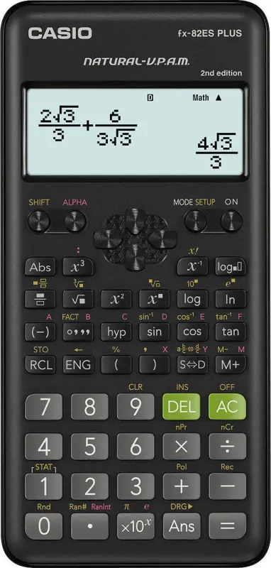 Melns Casio kalkulators (FX-82ESPLUS-2-SETD) - FX-82ESPLUS-2-SETD