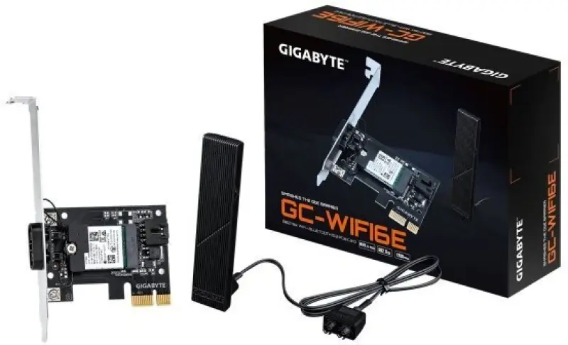 Gigabyte PCIe Wi‑Fi 6E un Bluetooth