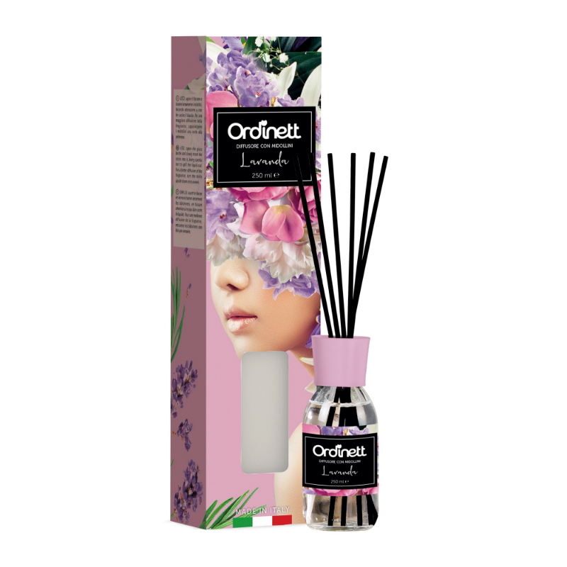 ORDINETT Aromātisko kociņu difuzors 250ml lavanda