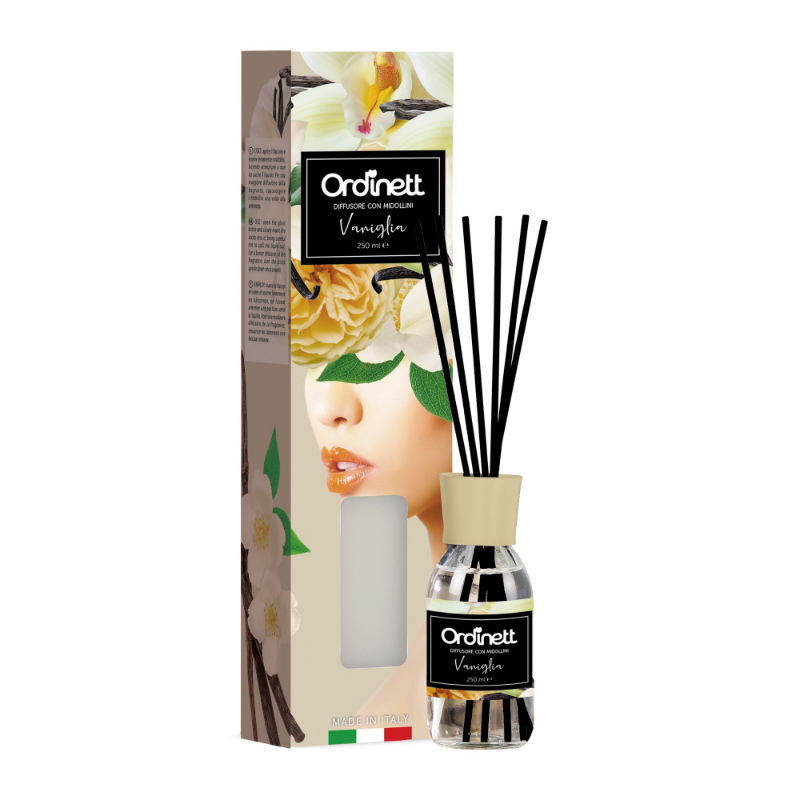 ORDINETT Aromātisko kociņu difuzors 250ml vaniļa